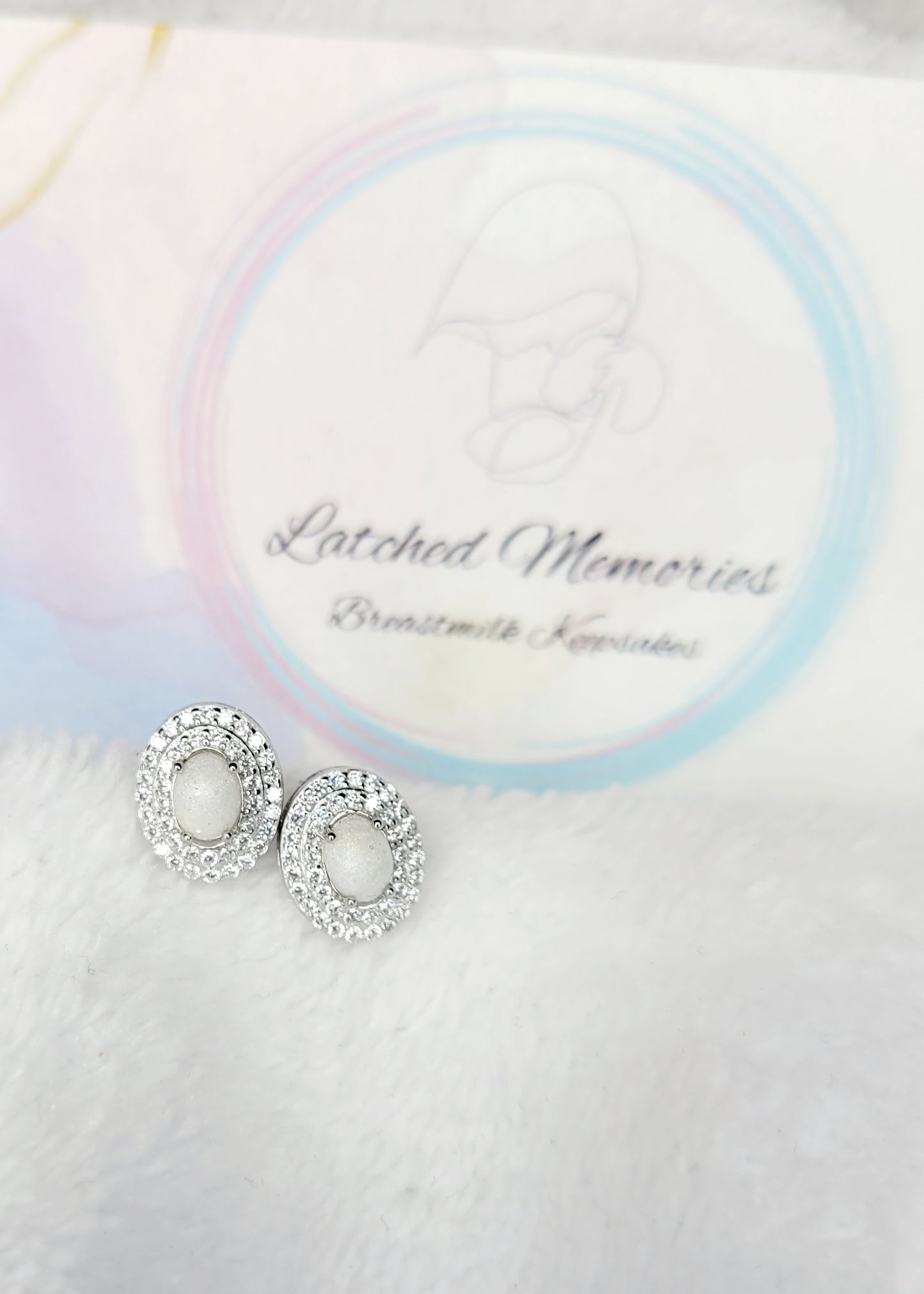 The Classic Halo Oval Stud Earrings