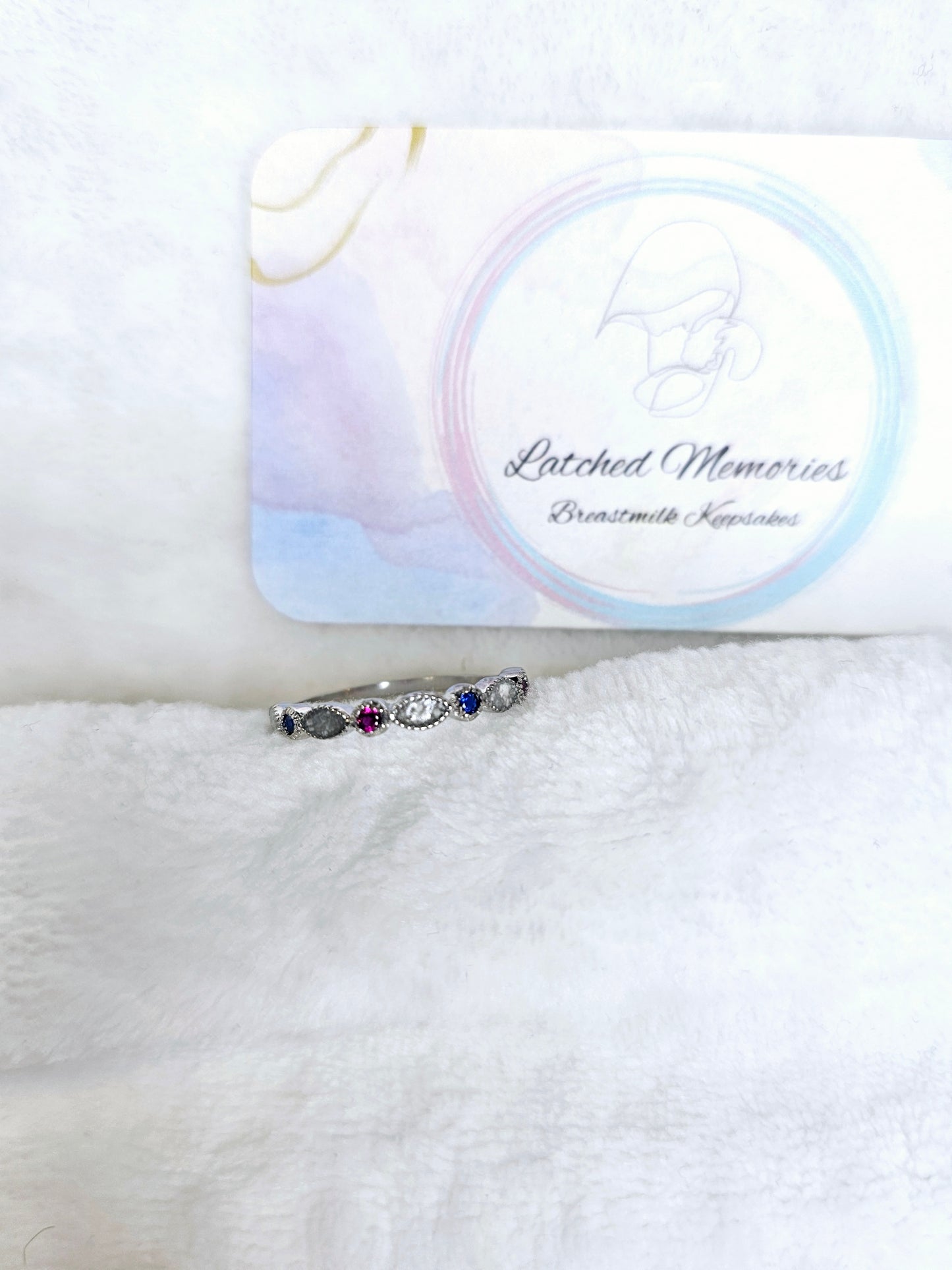 The Stackable Birthstone Ring, Half Band