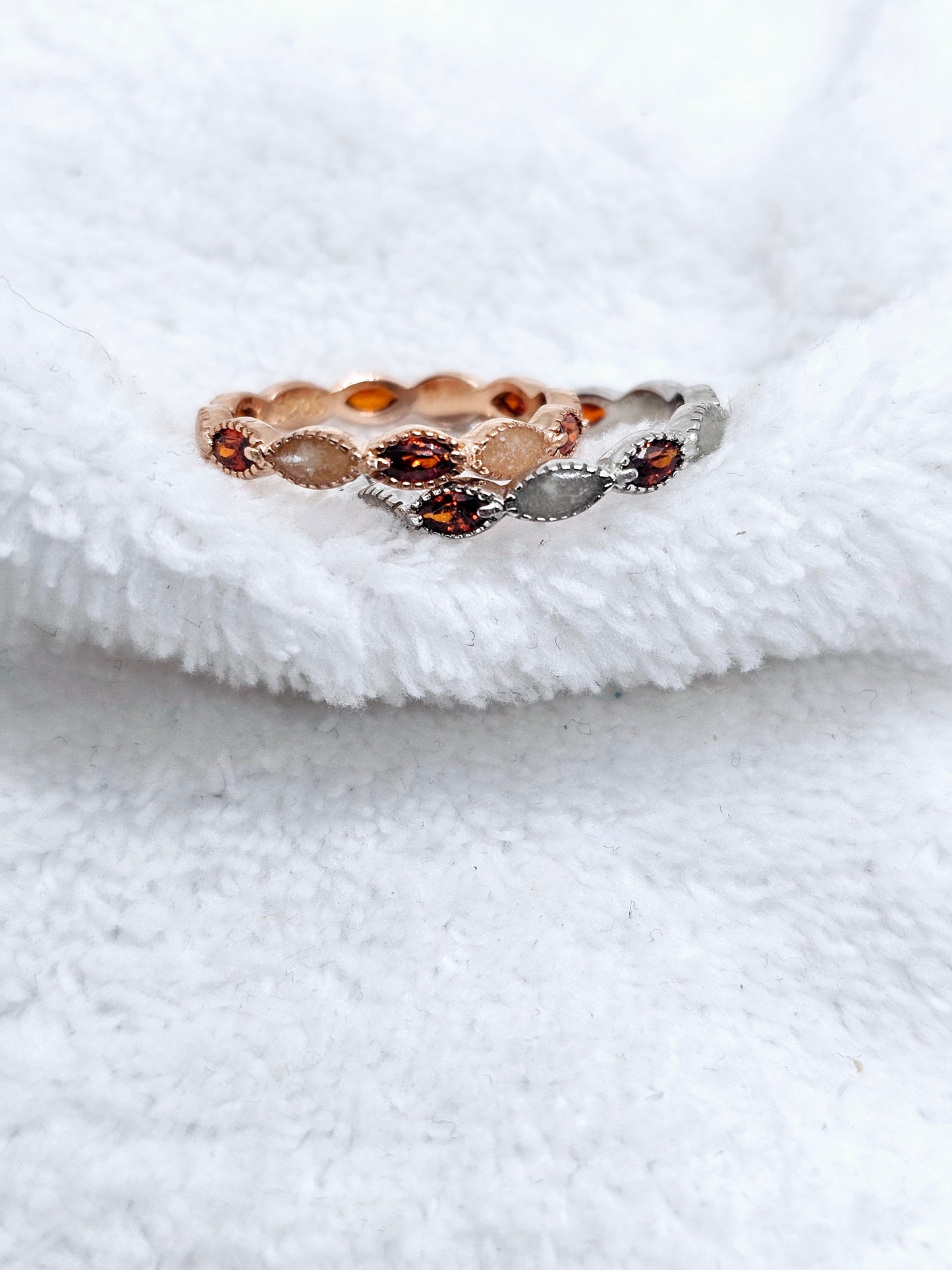 The Marquise Stackable Birthstone Ring