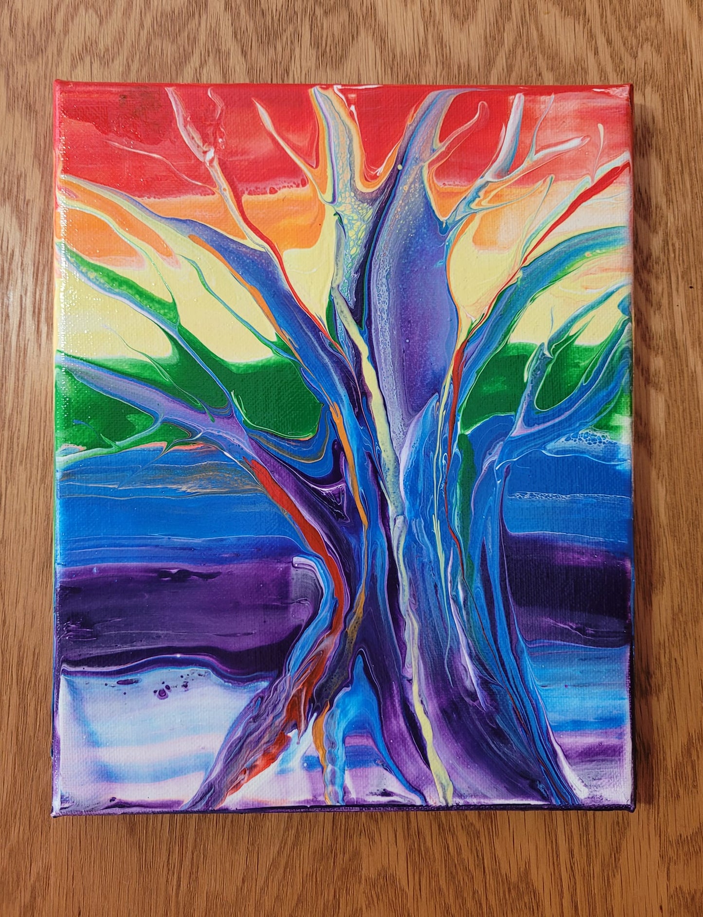 Tree of Life Milk Pour Painting