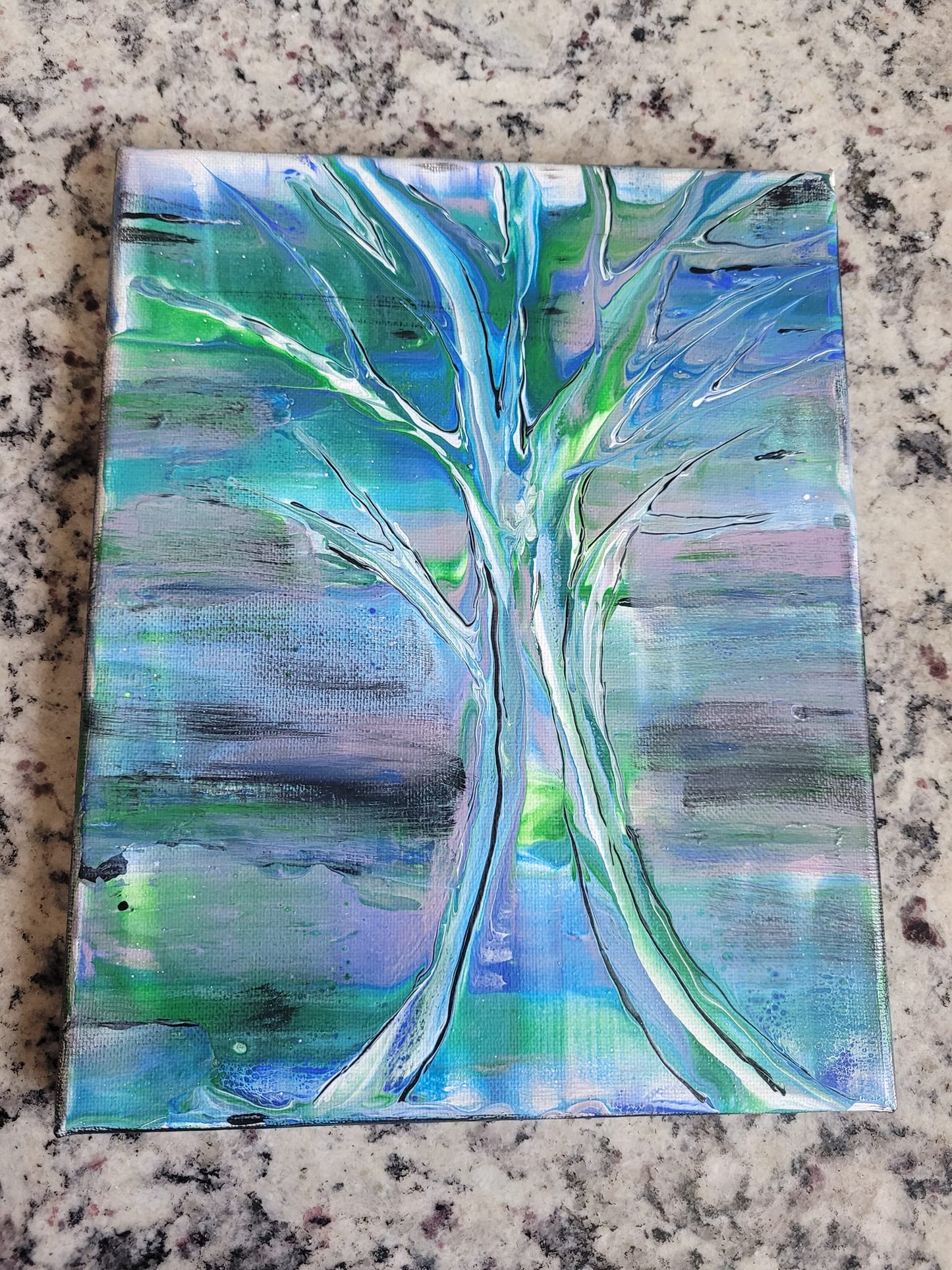 Tree of Life Milk Pour Painting