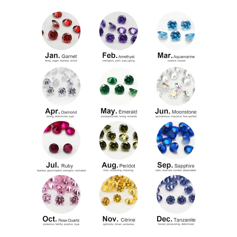 The Marquise Stackable Birthstone Ring